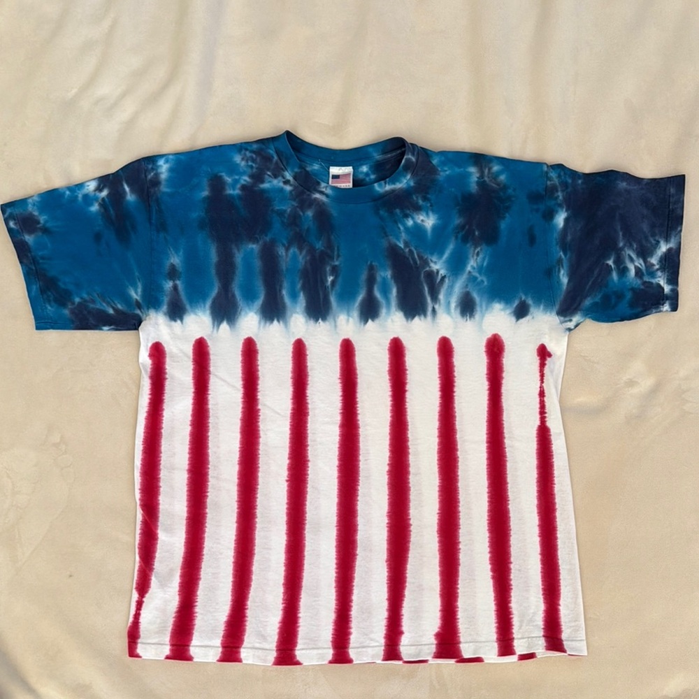 Red White & Blue Tie-Dye T-Shirt